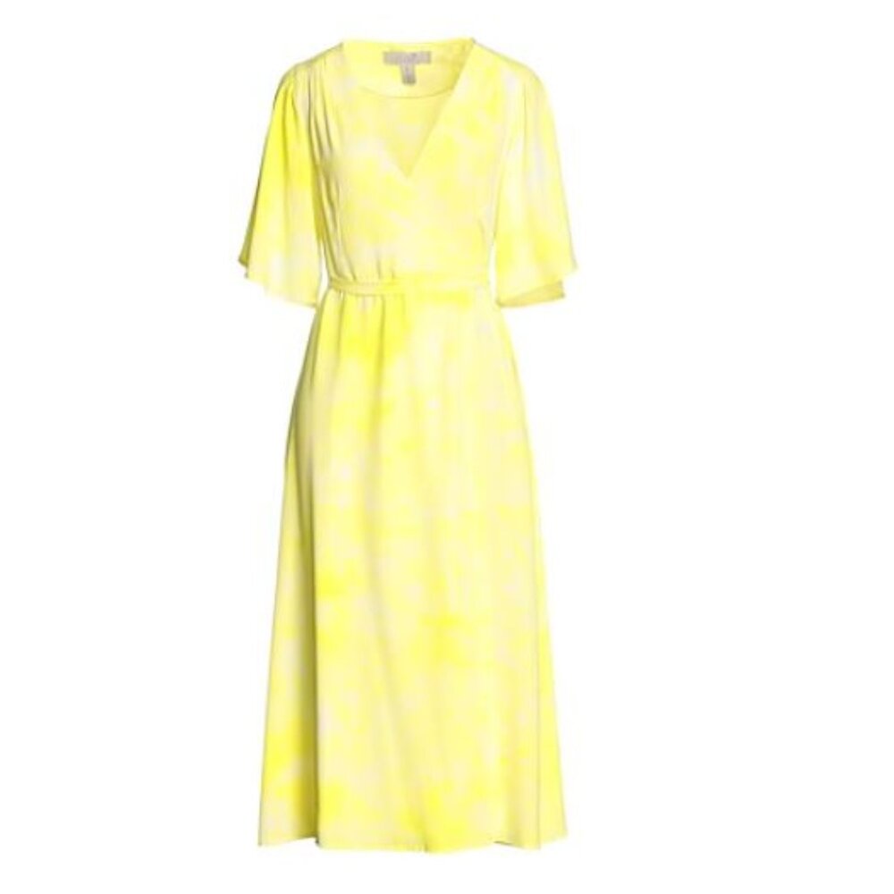 NWT LIQUORISH Midi dresses light yellow, size 8, made in England
